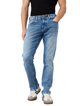 Men's Blue Casual Regular Fit Jeans