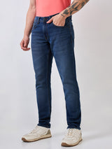 Men's Blue Casual Regular Fit Jeans