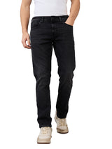 Men's Black Casual Regular Fit Jeans