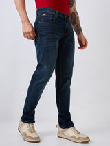 Men's Blue Casual Slim Fit Jeans