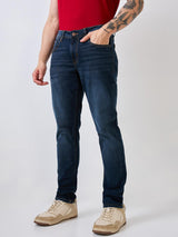 Men's Blue Casual Slim Fit Jeans