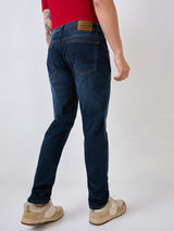 Men's Blue Casual Slim Fit Jeans