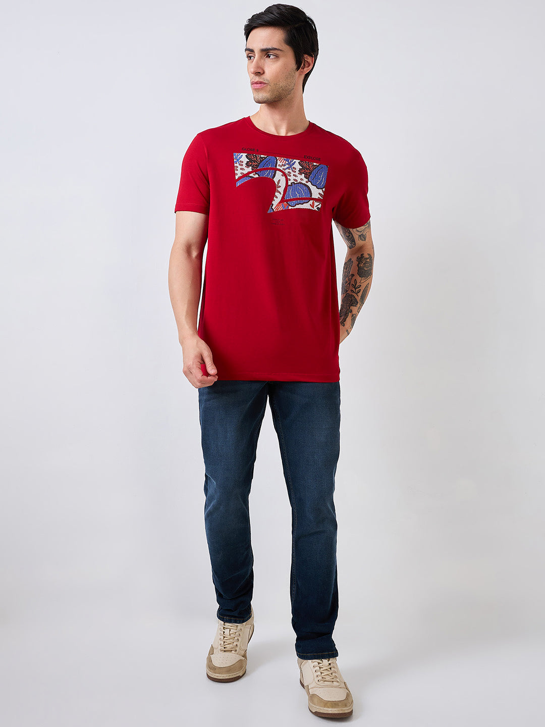 Men's Blue Casual Slim Fit Jeans