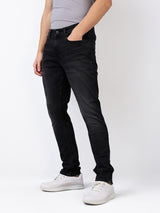 Men's Black Casual Slim Fit Jeans