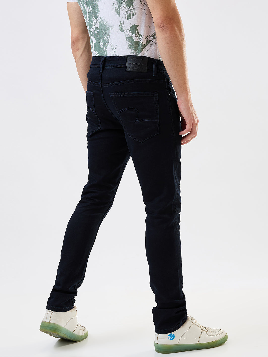 Men's Black Casual Slim Fit Jeans