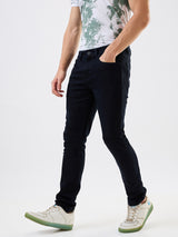 Men's Black Casual Slim Fit Jeans