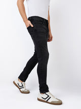 Men's Black Casual Slim Fit Jeans