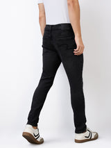 Men's Black Casual Slim Fit Jeans