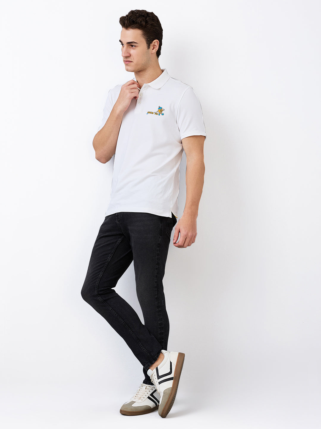 Men's Black Casual Slim Fit Jeans