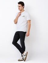 Men's Black Casual Slim Fit Jeans