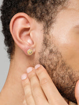 Men's Diamond Golden Tidbit Earrings