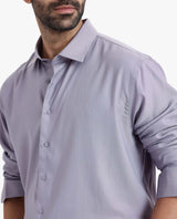 Men's Purple Casual Regular Fit Solid Full Sleeves Shirt
