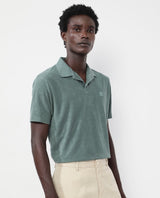 Men's Green Casual Regular Fit Solid Half Sleeves Polo Tshirt