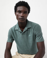 Men's Green Casual Regular Fit Solid Half Sleeves Polo Tshirt