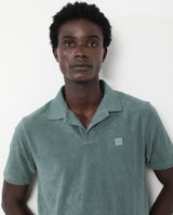 Men's Green Casual Regular Fit Solid Half Sleeves Polo Tshirt