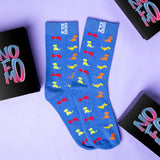 Unisex Multi-Colour Crew Lengh Waves, AI, Woof Socks - Pack of 3