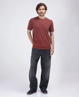 Men's Red Casual Regular Fit Printed Half Sleeves Tshirt