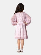 Girls Pink Casual Dress