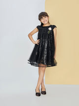 Girls Black Party Wear Dress
