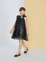 Girls Black Party Wear Dress