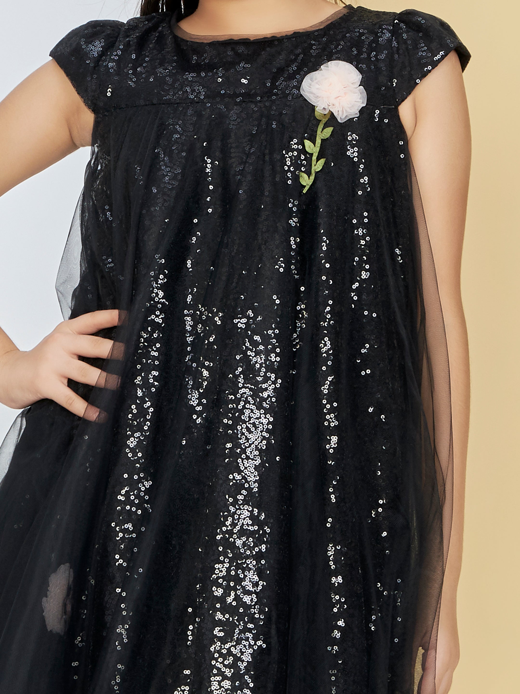 Girls Black Party Wear Dress