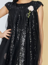 Girls Black Party Wear Dress