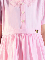 Girls Pink Festive Wear Dress