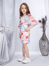 Girls Multicolor Casual Wear Dress Set