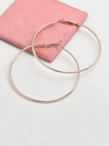 Women's Mid Size Simple Hoop
