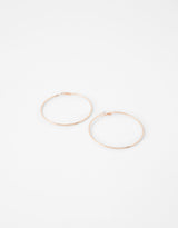 Women's Mid Size Simple Hoop