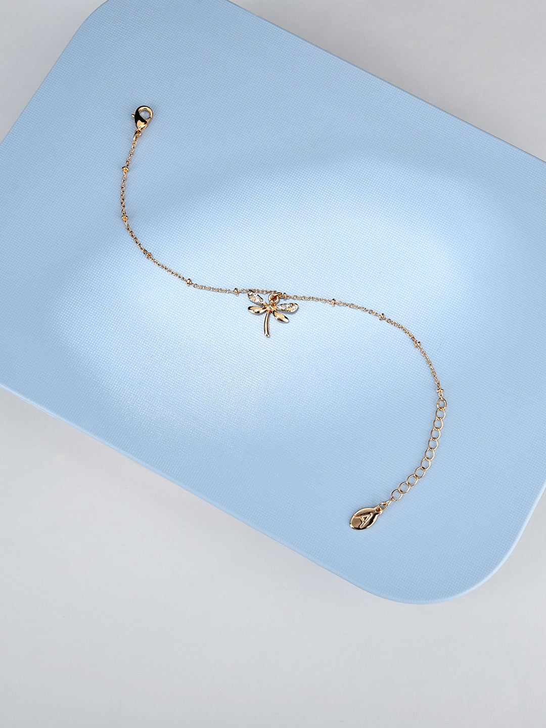 Women's Gold Dragonfly Clasp Bracelet