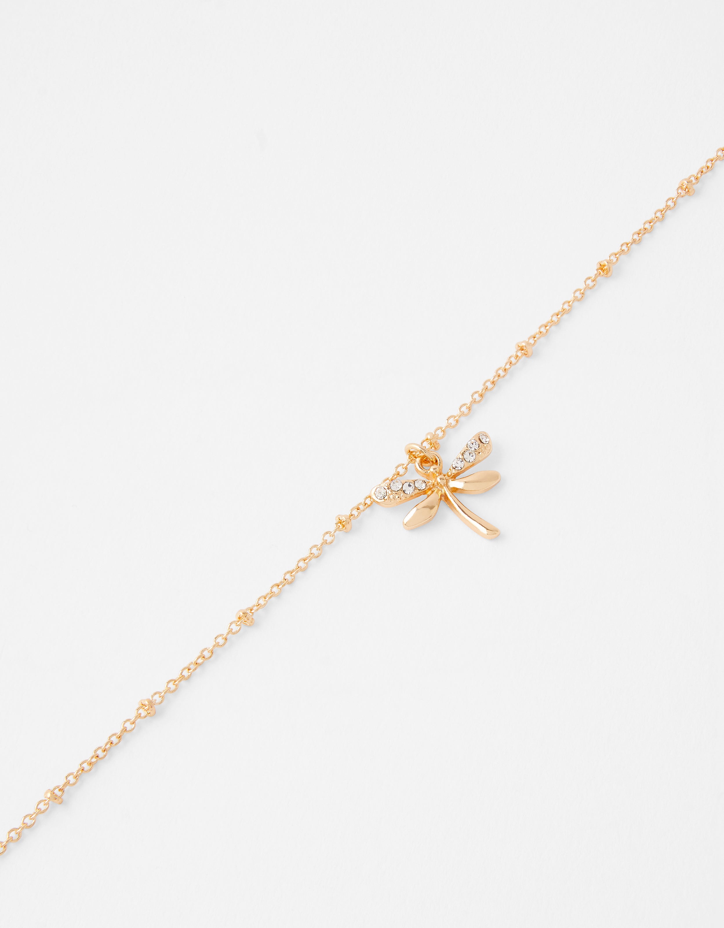 Women's Gold Dragonfly Clasp Bracelet