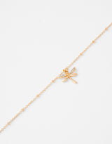 Women's Gold Dragonfly Clasp Bracelet