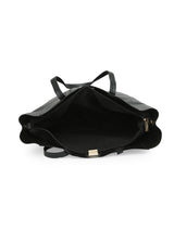 Women's Black Casual Solid Tote Bag