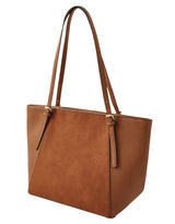 Women's Brown Casual Solid Tote Bag