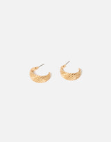 Women's Reconnected Quilted Hoop Earrings