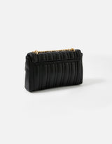 Women's Black Casual Quilted Sling Bag