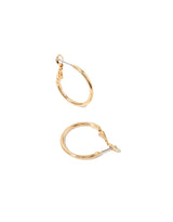 Women's Gold Small Simple Hoop Earring