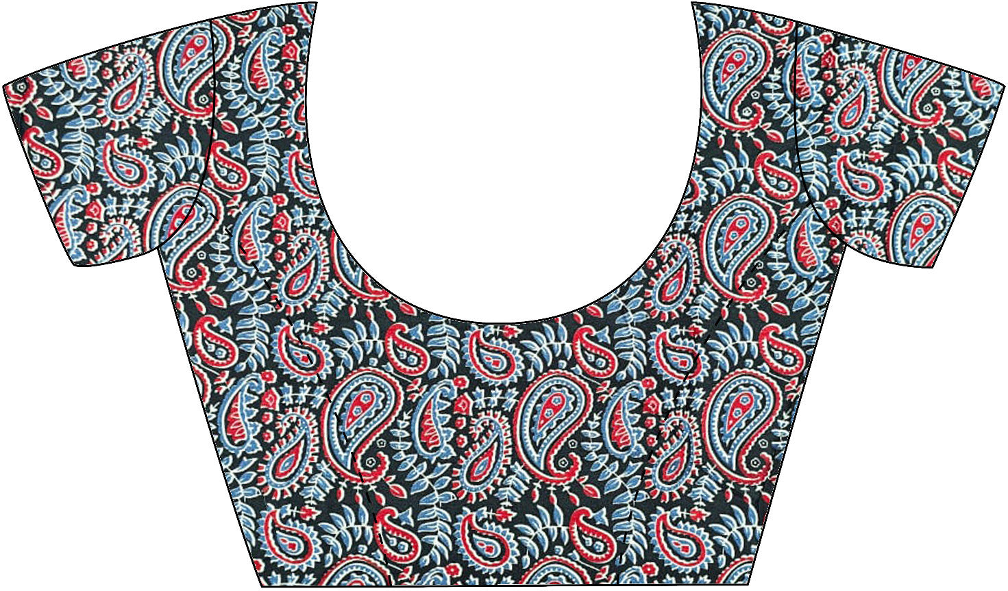 Women's Crepe Red Printed Designer Saree with Blouse Piece