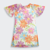 Girls Multicolor Casual Bodycon Half Sleeves Dress