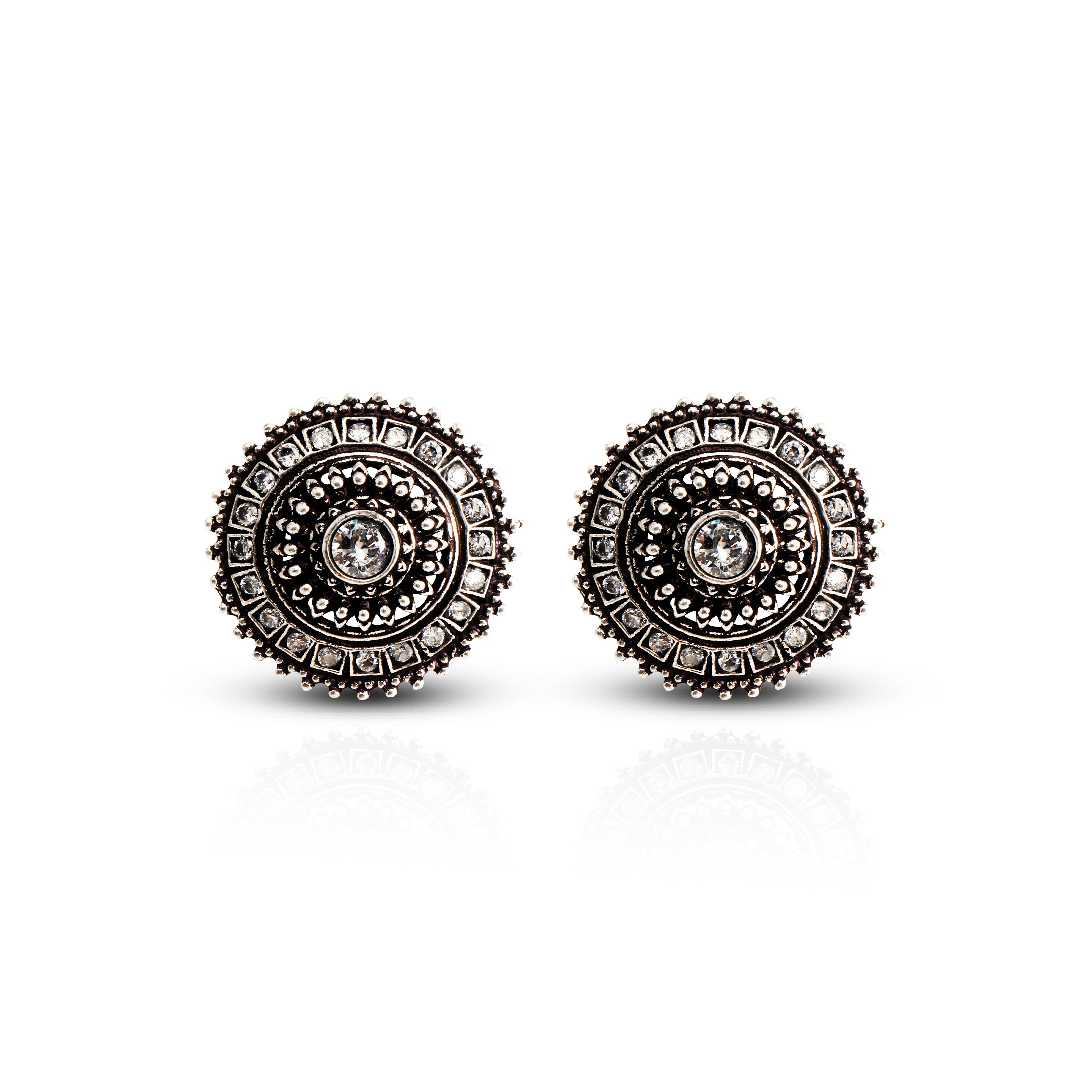 Women's Mandala Stud Earrings