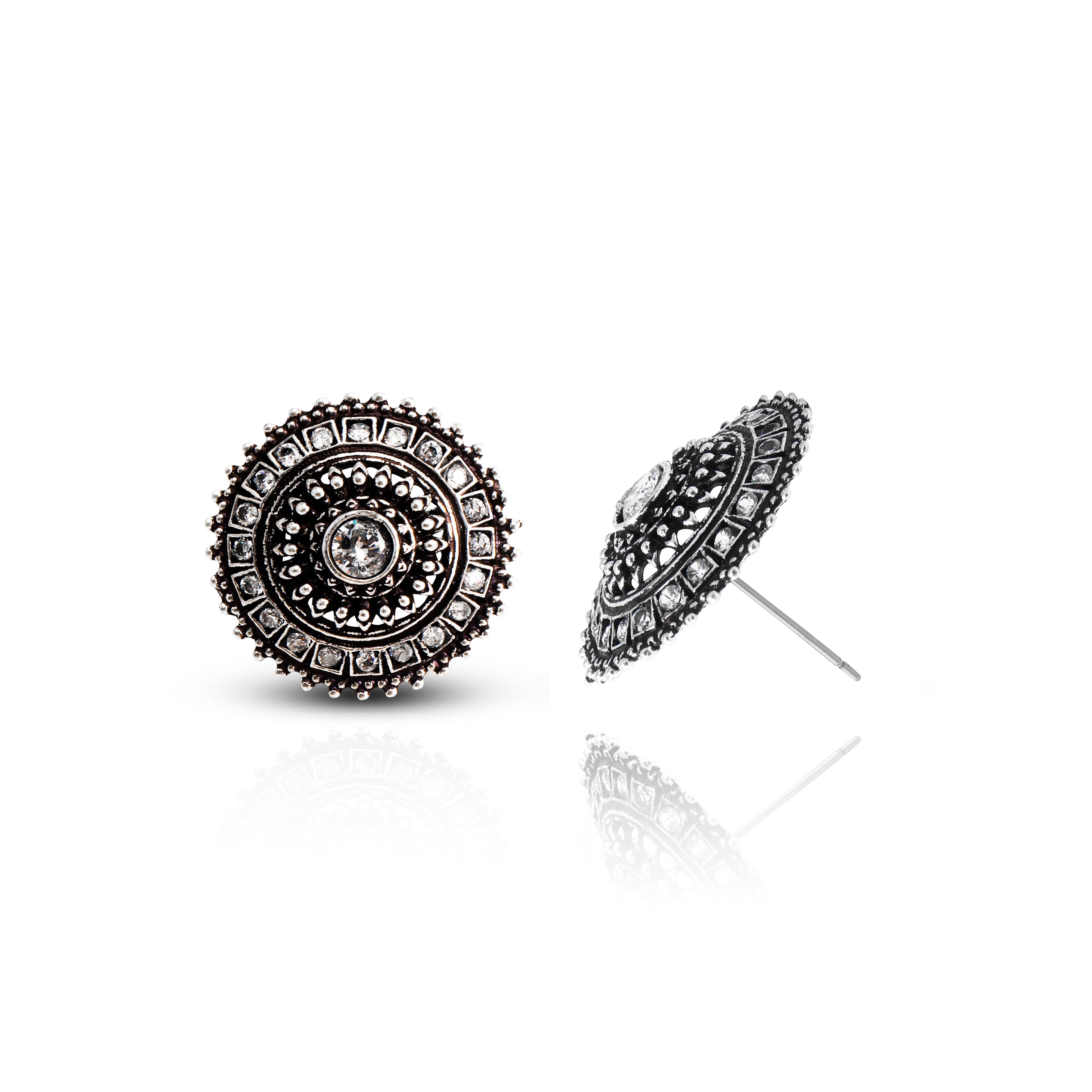 Women's Mandala Stud Earrings
