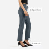 Women's Gray Formal Solid Pant