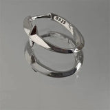 Men's Silver Minimalist Kpop Silver Earring