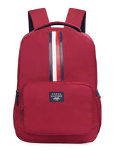 Unisex Burgundy Casual Solid Backpack