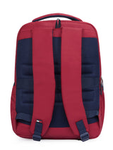 Unisex Burgundy Casual Solid Backpack