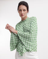Women's Green Casual Full Sleeves Top