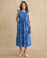 Women's Blue Casual Sleeveless Dress