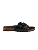 Men's Black Cork Casual Slides
