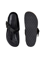 Men's Black Cork Thong Sandals